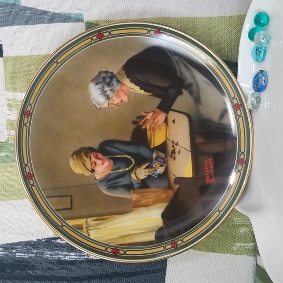 P2c- Knowles Norman Rockwell "A Family's Full Measure" 1985 LE Collector's Plate - Picture 1 of 8